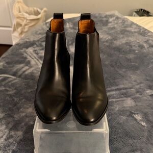 Everlane The Heel Ankle Boot - Black Leather